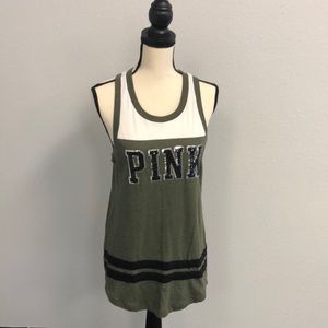 VS PINK Sequin Tank Top